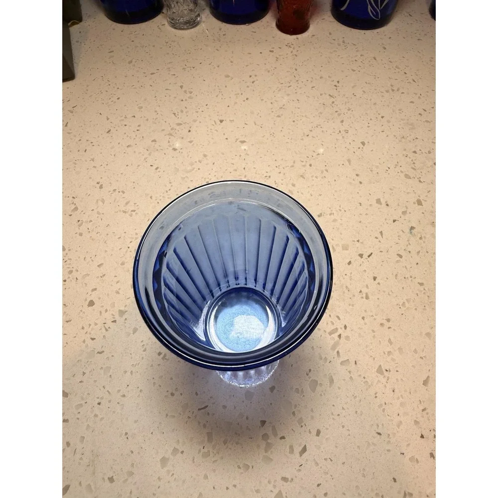 Hazel Atlas Aurora Cobalt Blue 4 3/4
